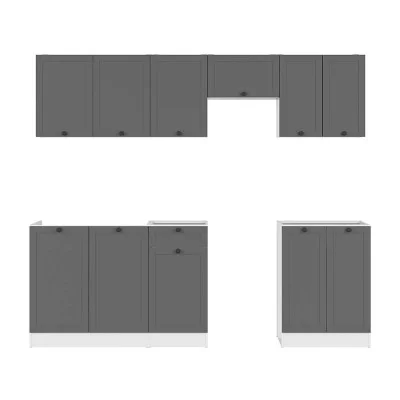 Modular kitchen JUNONA LINE 230 BBL BRW graphite